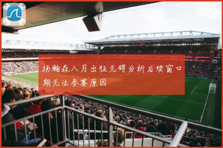 杨瀚森八月出征无碍分析后续窗口期无法参赛原因
